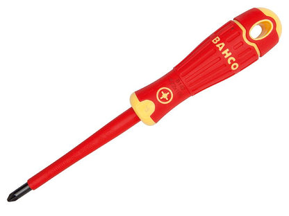 Bahco B142.000.075 BahcoFit VDE Insulated Pozidriv Screwdriver Tip PZ0 x 75mm