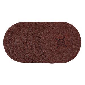 Draper 125MM FIBRE DISC 36G 68628 68628 Fibre Sanding Discs, 125mm, (Pack of 10)