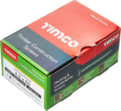TIMCO Decking Screw PZ2 - Green 4.5 x 60 Green Pack 200