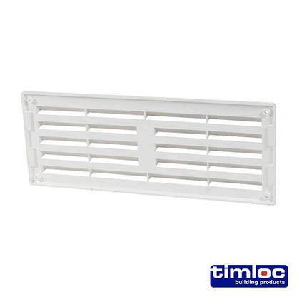 TIMCO Louvre Grille Vent White 242 x 89 White Pack 1