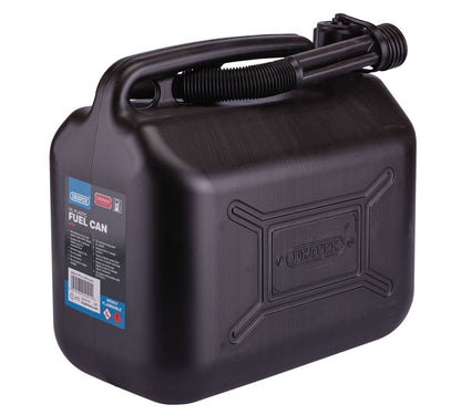 Draper PLASTIC FUEL CAN - 10L - BLACK 09058 Plastic Fuel Can, 10L
