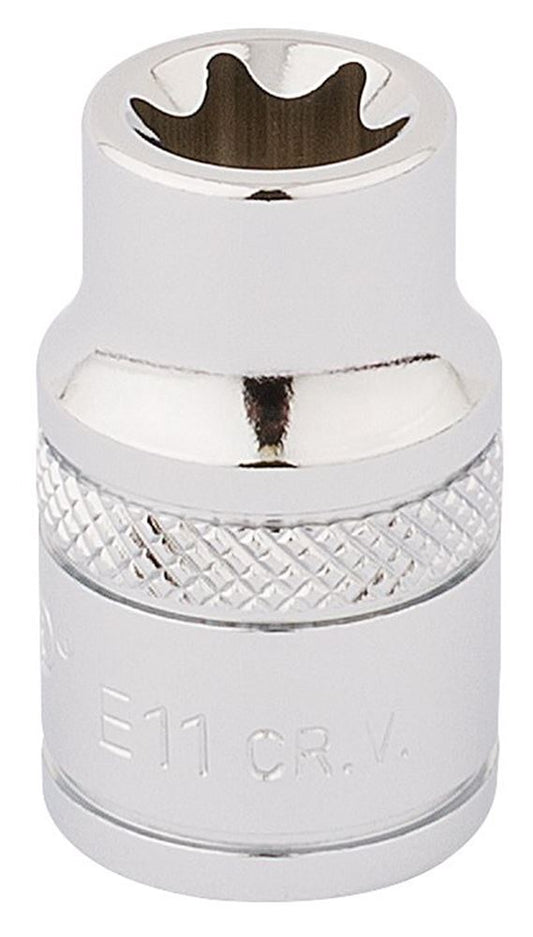 34186 Draper Expert Expert TX-STAR Socket, 3/8 Sq. Dr., E11 TS38/B 3/8 Draper TX-STAR Socket Bits Professional Trade DIY Workshop Garage Use