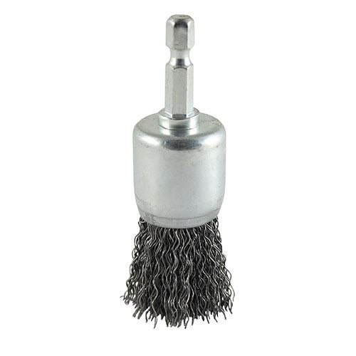 TIMCO Crimp Wire End Brush 25mm Pack 1