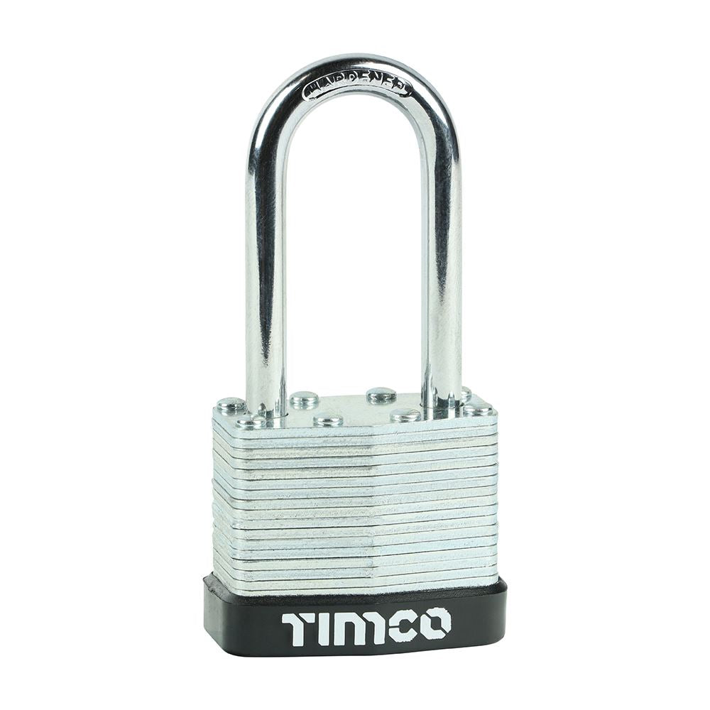 TIMCO Long Shackle Laminated Padlock 40mm Pack 1