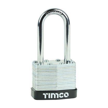 TIMCO Long Shackle Laminated Padlock 40mm Pack 1