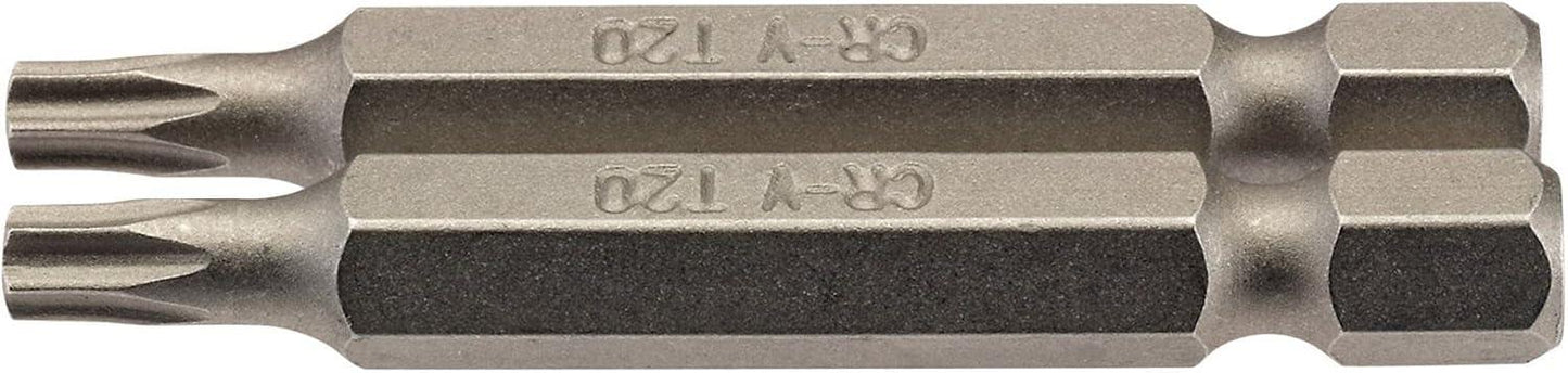 Draper 2PC 50MM T20 S/D BIT 66488 1/4" hex. Draper TX-STARÂ® E Shank Insert Bits