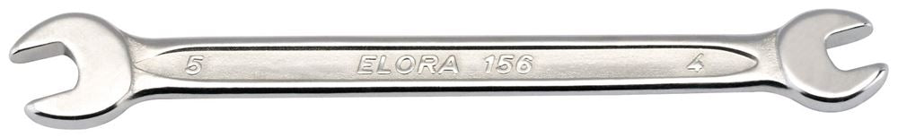 05351 Elora Elora Midget Metric Double Open End Spanner, 4 x 5mm 156-4x5 Spanner/Wrench Open Ended Spanners Professional Trade DIY Workshop Garage U