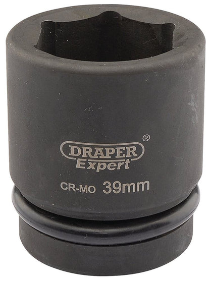 05119 Draper Expert Expert HI-TORQ 6 Point Impact Socket, 1 Sq. Dr., 39mm 425-MM 1 Impact Sockets Professional Trade DIY Workshop Garage Use