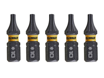 DeWalt Power Tools EXTREME FlexTORQ Bits T10 x 25mm (Pack 5)