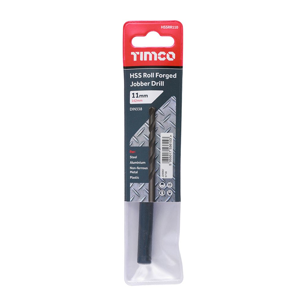 TIMCO HSS-R Jobber Drill Bit 11.0mm Pack 5