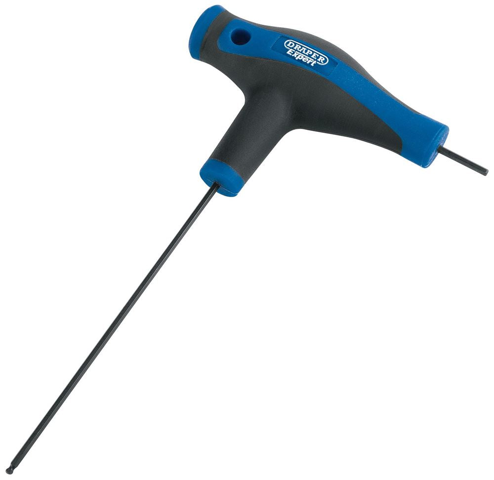 Draper 2.0MM T HAN.HEX KEY-DOUBLE END 33906 Soft Grip 'T' Handle Hexagon and Ball End Keys