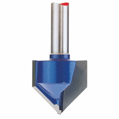 Draper 1/4ROUTER BIT 19MMX9O DEG GRV 75337 1/4 and 1/2 Shank Router Bits with TCT Heads To Suit Most Applications. Display Packed in Plastic Boxes.