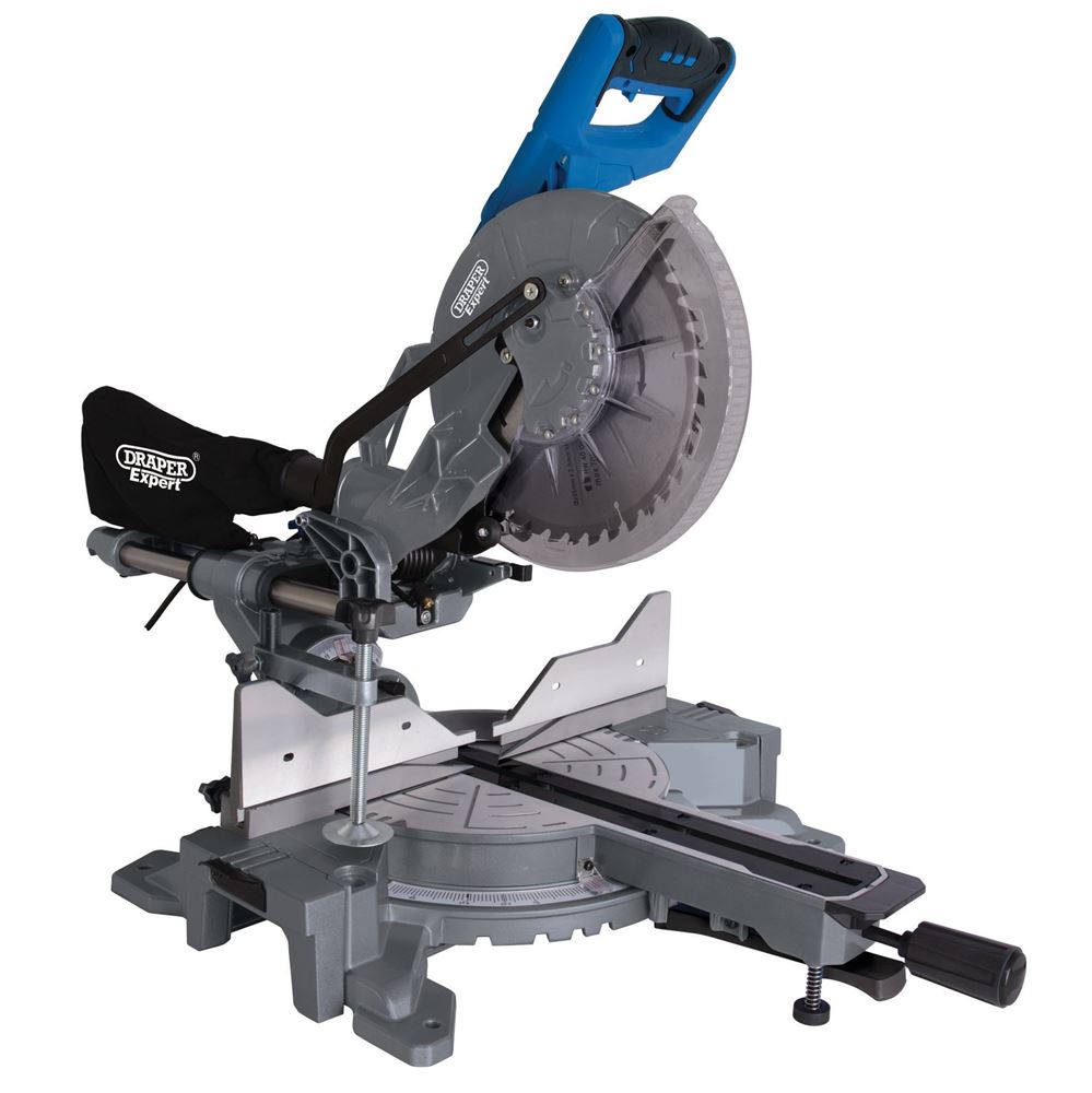 Draper 255MM DBL.BEVEL SLIDING MITRE 79899 79899 Double Bevel Sliding Compound Mitre Saw, 255mm, 2000W