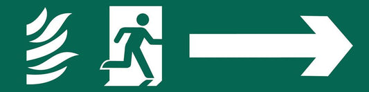 73164 Draper Running Man Arrow Right SS68 Safe Condition Signs Professional Trade DIY Workshop Garage Use