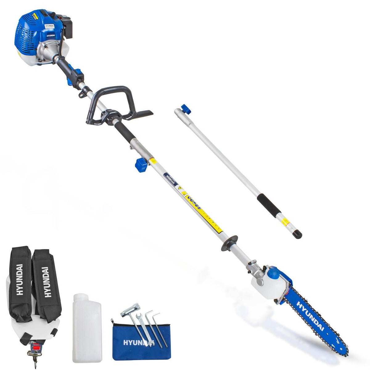 Hyundai HYPS5200X Petrol Pole Saw 52cc Long Reach Pruner Pole Pruner Long Reach Chainsaw