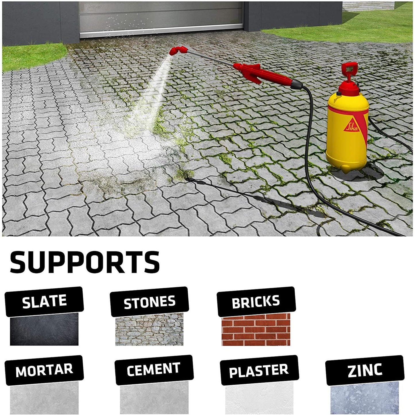 Sika 5L Mould Buster Fungicidal Cleaner Removes Mould Mildew Walls Tiles