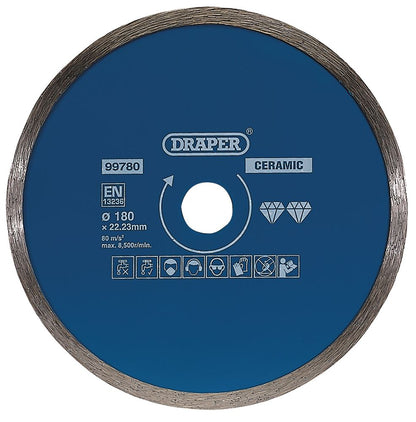DRAPER 99780 - Continuous Diamond Blade (180mm)