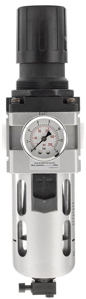 Draper AIR LINE FILTER/REGULATOR 1/2 24338 1/2" BSP Combined Filter/Regulator Unit