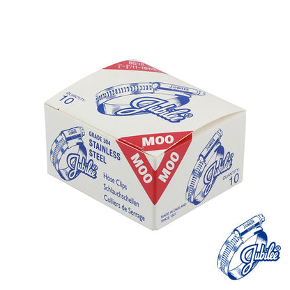 TIMCO Jubilee Clip SS 11-16mm Pack 10
