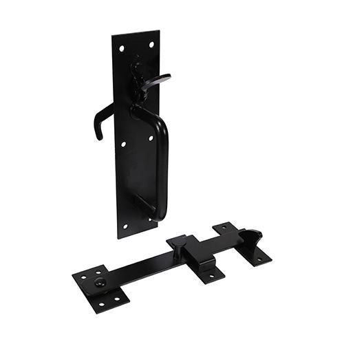 TIMCO Heavy Suffolk Latch Black 219 x 50mm Black Pack 1