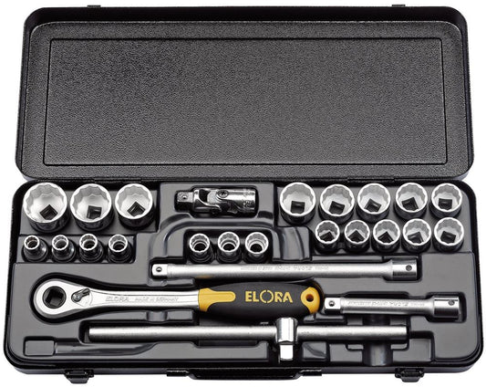 Draper 1/2SQ DRIVE SOCKET SET MM 50648 1/2 Sq. Dr. Metric Socket Set (25 Piece)