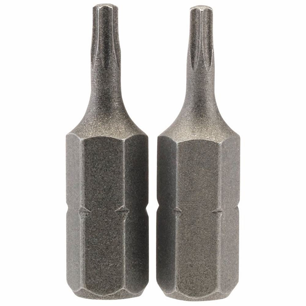 Draper 2PC 25MM T8 S/D BIT 66426 1/4" hex. Draper TX-STARÂ® E Shank Insert Bits
