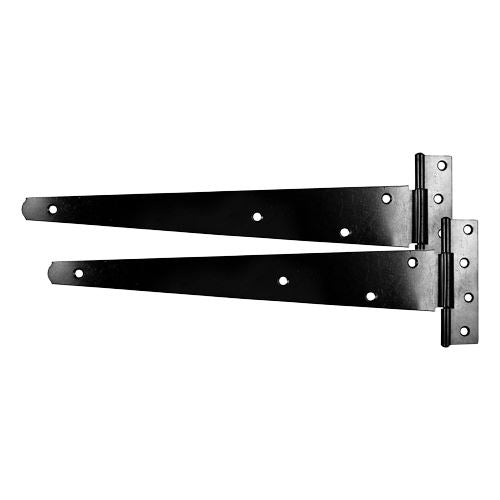 TIMCO Medium Tee Hinge Pair Black 12" Black Pack 1
