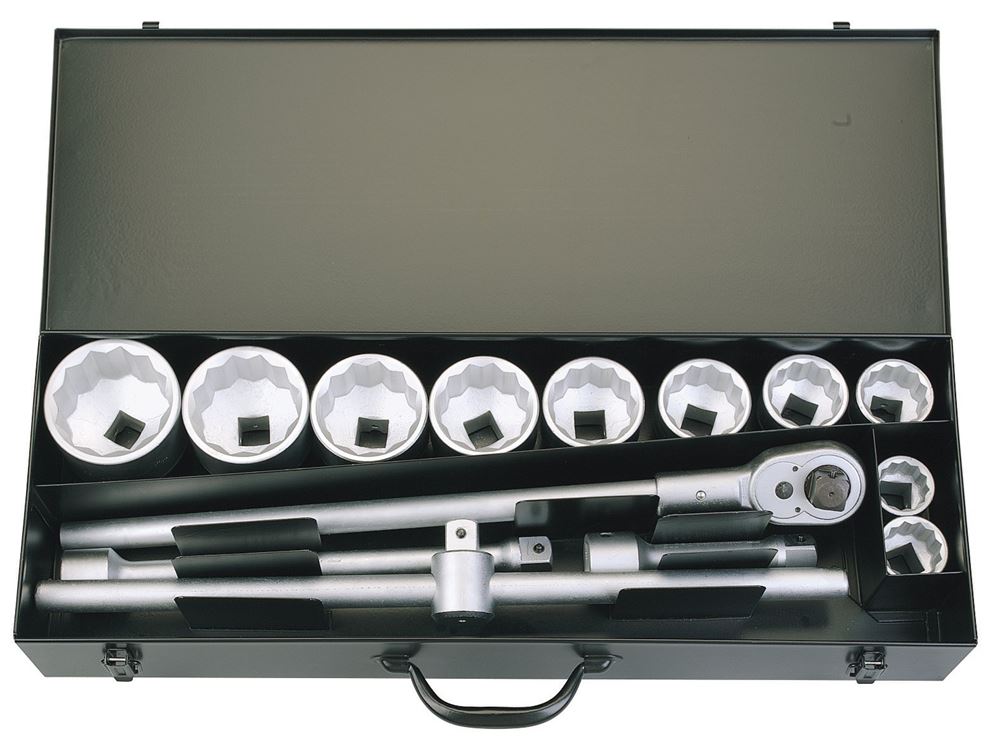 Draper 1SQ DRIVE SOCKET SET MM 53037 1 Sq. Dr. Metric Socket Set (14 Piece)