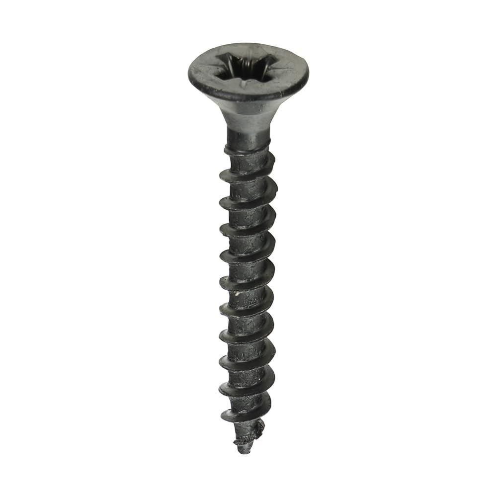 TIMCO Chipboard Screw PZ2 CSK Black 4.0 x 30 Black Pack 25