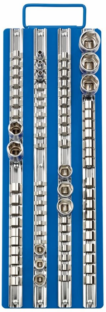 Draper 80 PIECE SOCKET RETAINING TRAY 29760 Socket Retaining Bar Carrier, 1/4", 3/8" & 1/2" Sq. Dr.