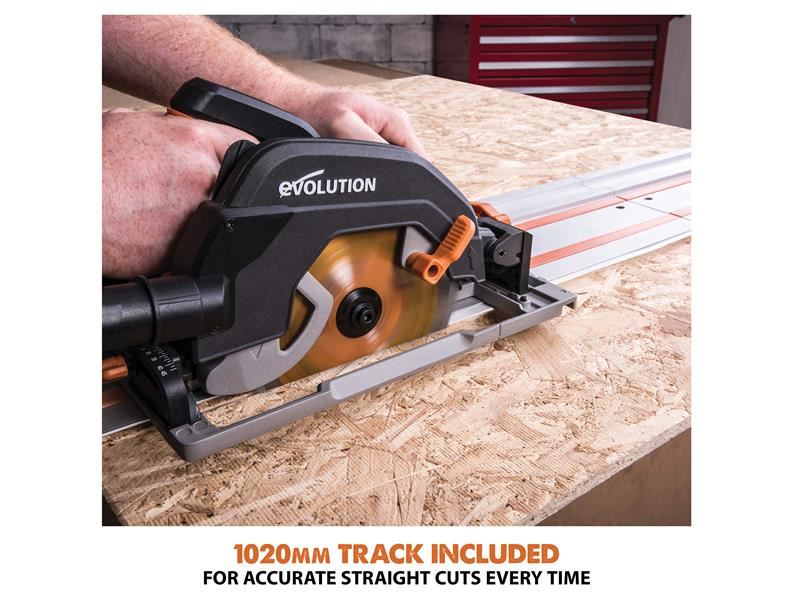 EVL R185CCSX Circular Track Saw Kit 185mm 1600W 240V