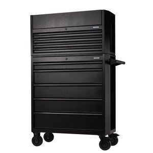 BUNKER  9 Drawer Combined Roller Cabinet and Tool Chest, 36", Black