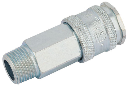 54405 Draper 3/8 BSP Parallel Euro Coupling Male Thread (Sold Loose) AC71EM BULK Air Fittings Professional Trade DIY Workshop Garage Use