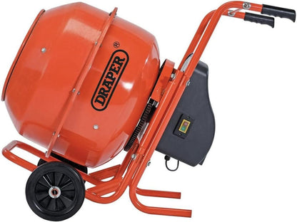 99511 Draper 230V Cement Mixer, 160L, Full Assembly Required CMI170 Cement Mixers W 790mm x D 1300 x H 1335mm Professional Trade DIY Workshop Garage