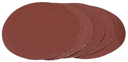 Draper 80G HOOK & LOOP 180MM SAND.PK5 93422 Hook and Loop Aluminium Oxide Sanding Discs (180mm)