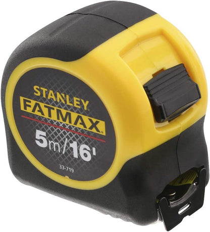 Stanley 0-33-719 FatMax BladeArmor Tape Measure 5m x 32mm Heavy Duty Professional Measuring Tape with Blade Protection and Locking Mechanism
