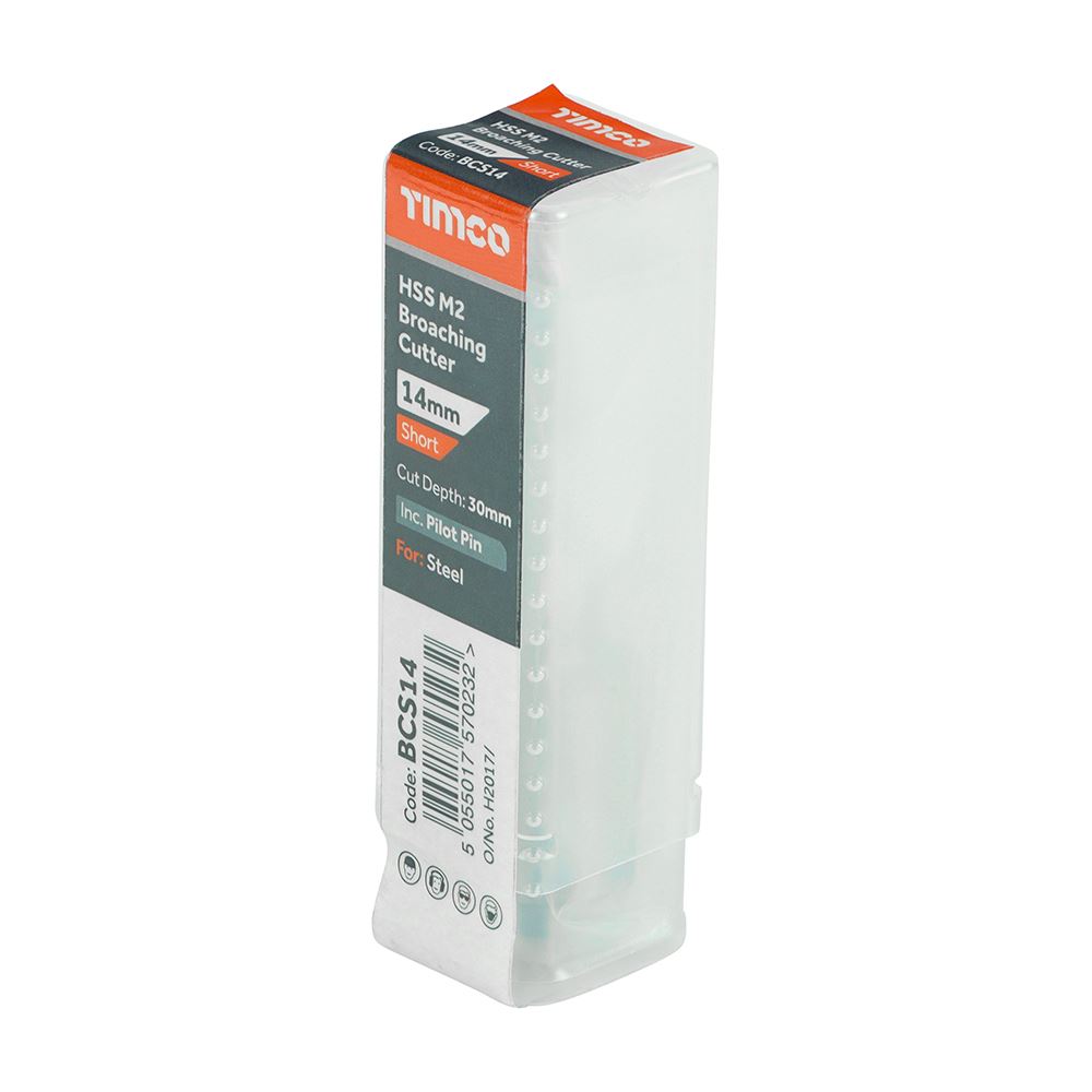 TIMCO Broaching Cutter HSS M2 Short 14 x 30 Pack 1