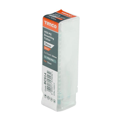 TIMCO Broaching Cutter HSS M2 Short 14 x 30 Pack 1