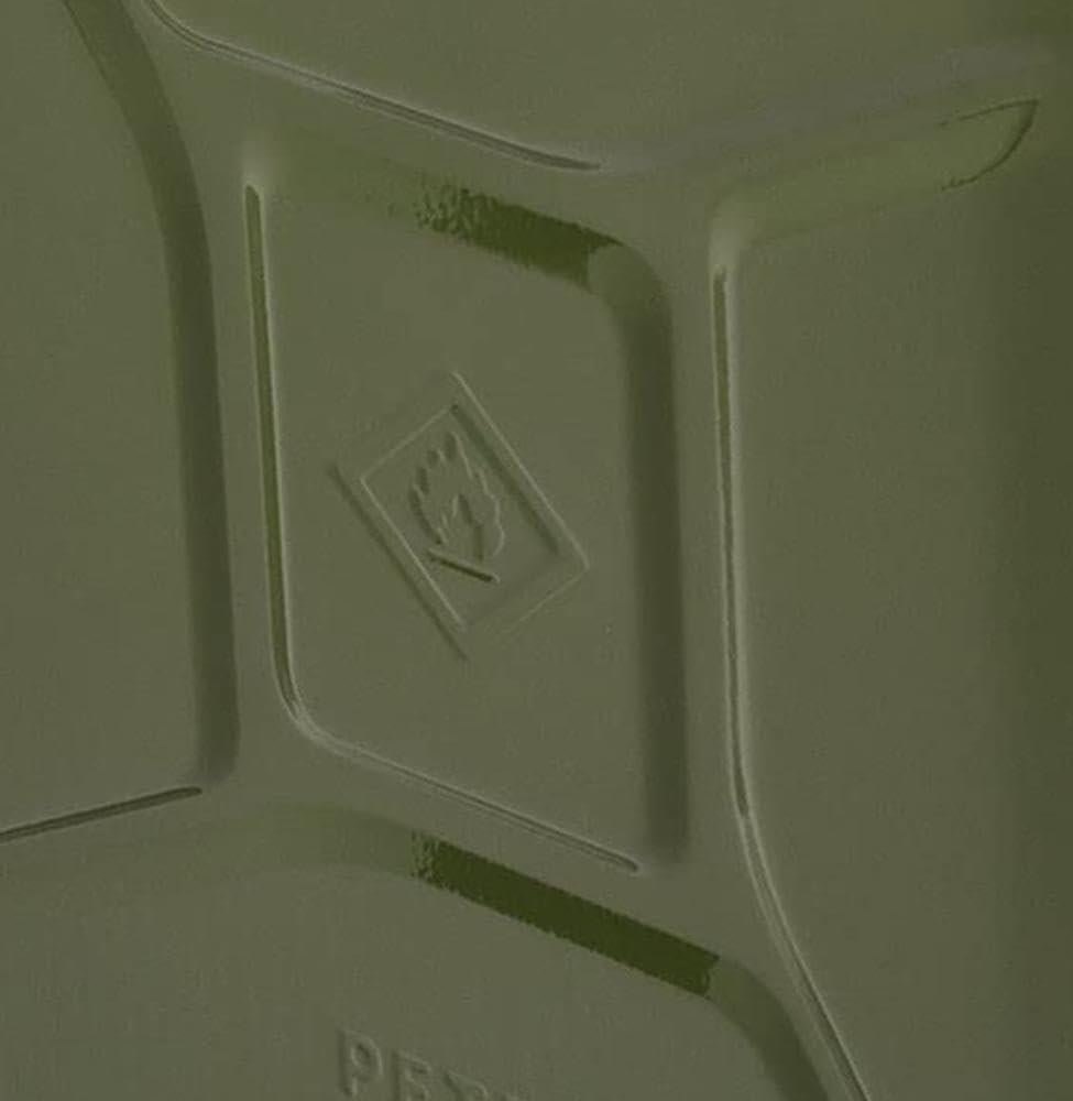 Draper 20L Fuel Can Steel Jerry Can Green Black Red Petrol Diesel Storage