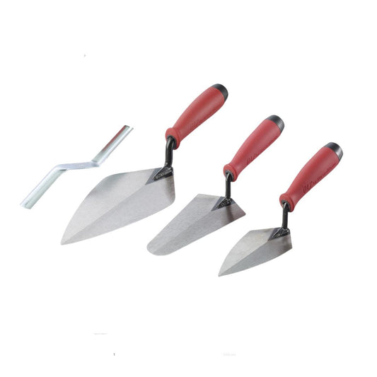 Marshalltown QLT Bricklaying Tool Kit 4 Piece Trowel Set Builders Set