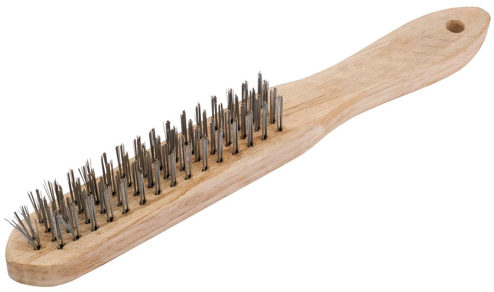 68723 Draper Redline Redline 4 Row Wire Scratch Brush RL-WB4 Wire Brushes Professional Trade DIY Workshop Garage Use
