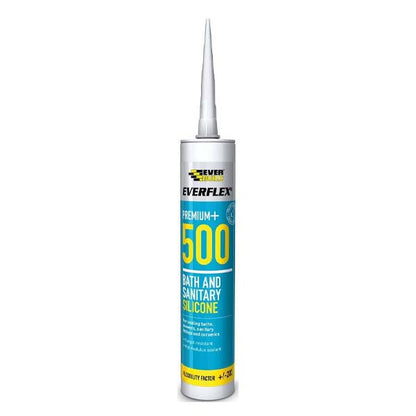 EVERBUILD Sandstone Premium Everflex+ 500 Bath and Sanitary Silicone Sealant