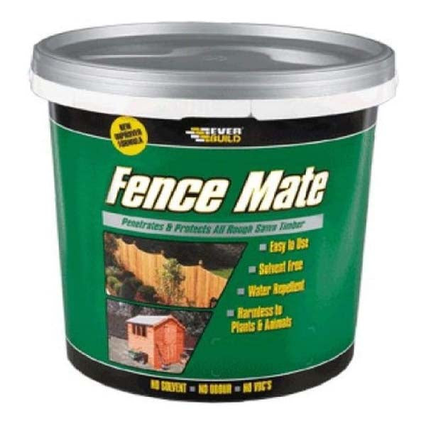 EVERBUILD 5LTR Ebony Black SHED & FENCE MATE Stain Paint