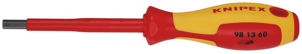 Draper 6MM HEX SCREWDRIVER 18779 18779 VDE Insulated Hexagon Screwdrivers