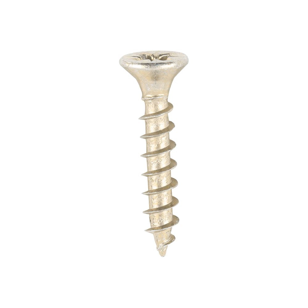 TIMCO Solo Woodscrew PZ2 CSK ZYP 3.5 x 20 Gold Pack 200