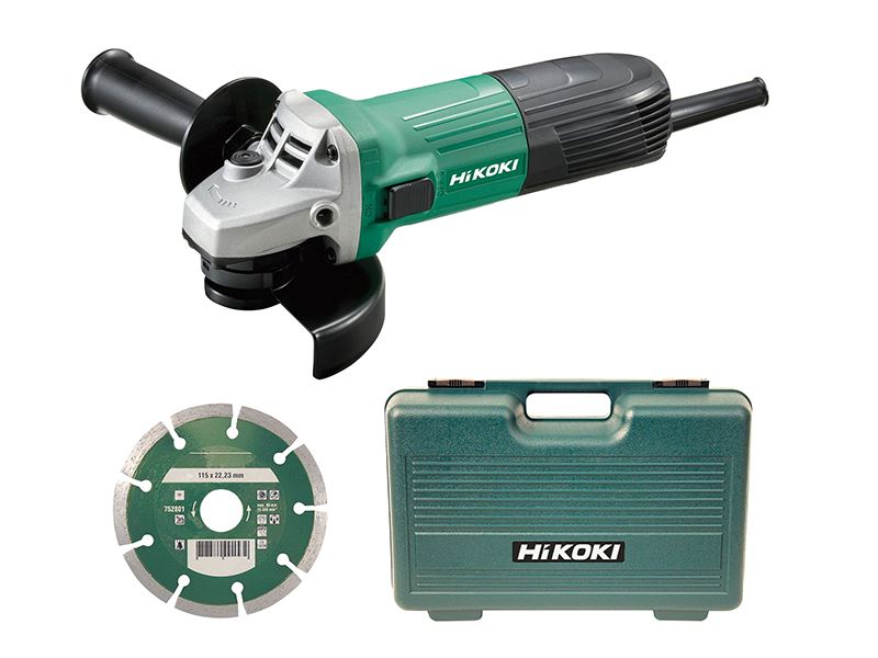 HiKOKI G12STX/J7 G12STX/J7 Angle Grinder 115mm Diamond Blade & Case 600W 240V
