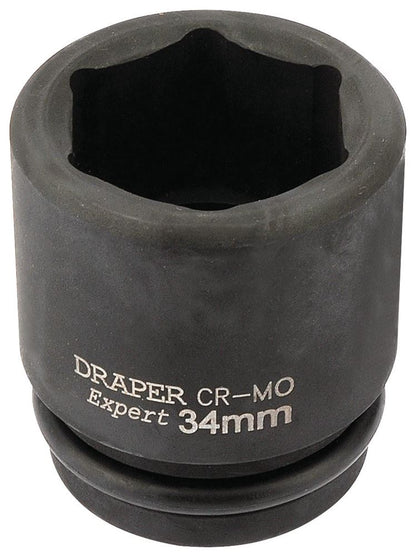 Draper 34MM IMPACT SOCKET 3/4DR 93267 HI-TORQÂ® Metric Impact Sockets, 3/4" Sq. Dr.