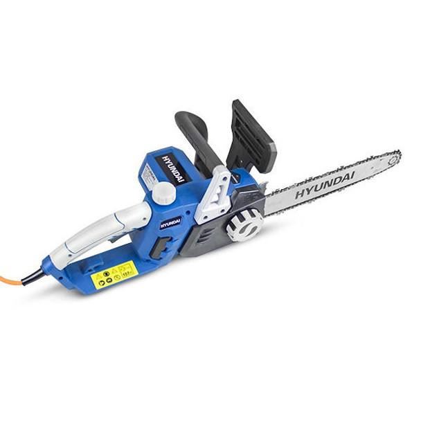 Hyundai HYC1600E Electric Chainsaw 1600W 14in 35cm Bar 13m/s Chain 230V Corded Garden Saw Tree Log Cutting Garden Saw