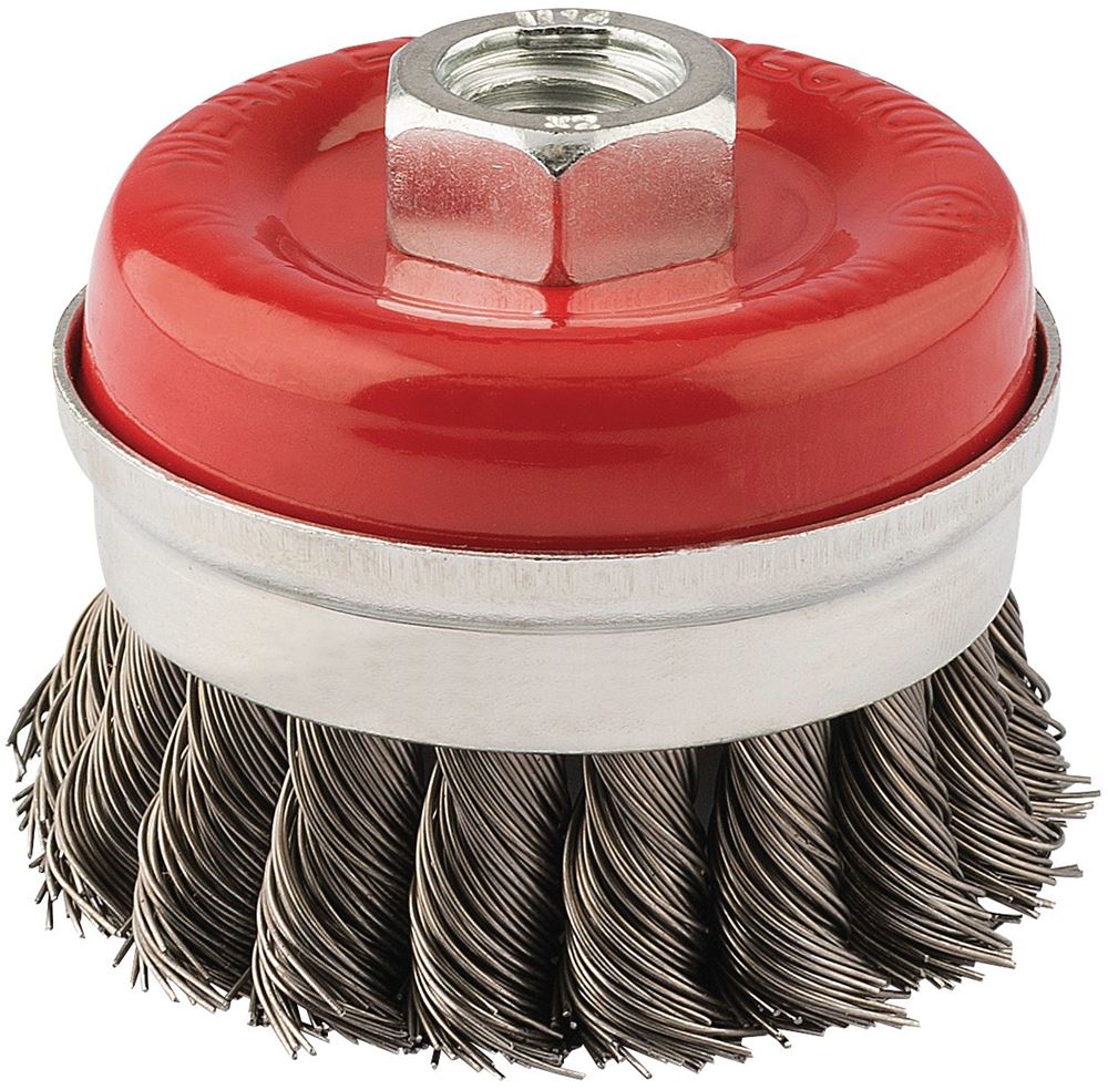 Draper 65MM TWIST KNOT CUP BRUSH M14 41447 41447 Steel Twist-Knot Wire Cup Brushes, M14