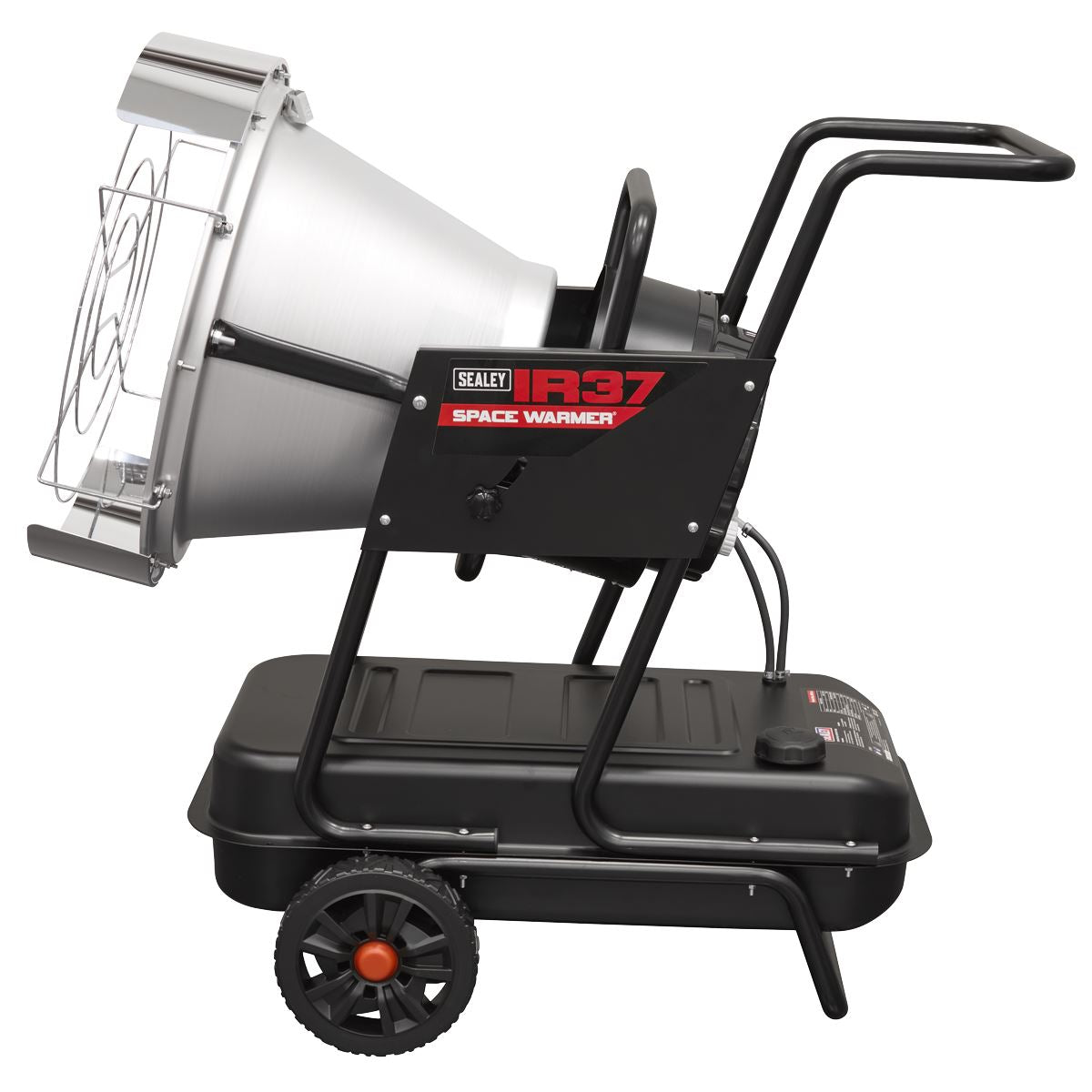 Sealey IR37 Space Warmer Infrared Kerosene/Diesel Heater with Wheels 136,500Btu/hr | 136,500Btu/hr(40kW), 230V ~ 50Hz, Overheat Protection